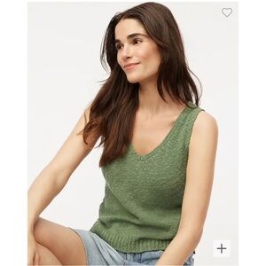 J. Crew Factory Green Knit Tank Top